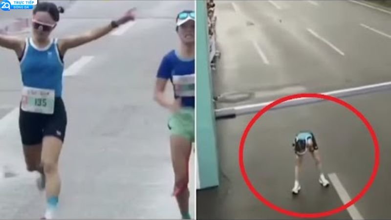 Hổ Thẹn! VĐV Marathon Xiao Fen Ăn Mừng Quá Sớm Và Nhận "Trái Đắng" Ở Giây Cuối! 3 vdv-marathon-xiao-fen-2